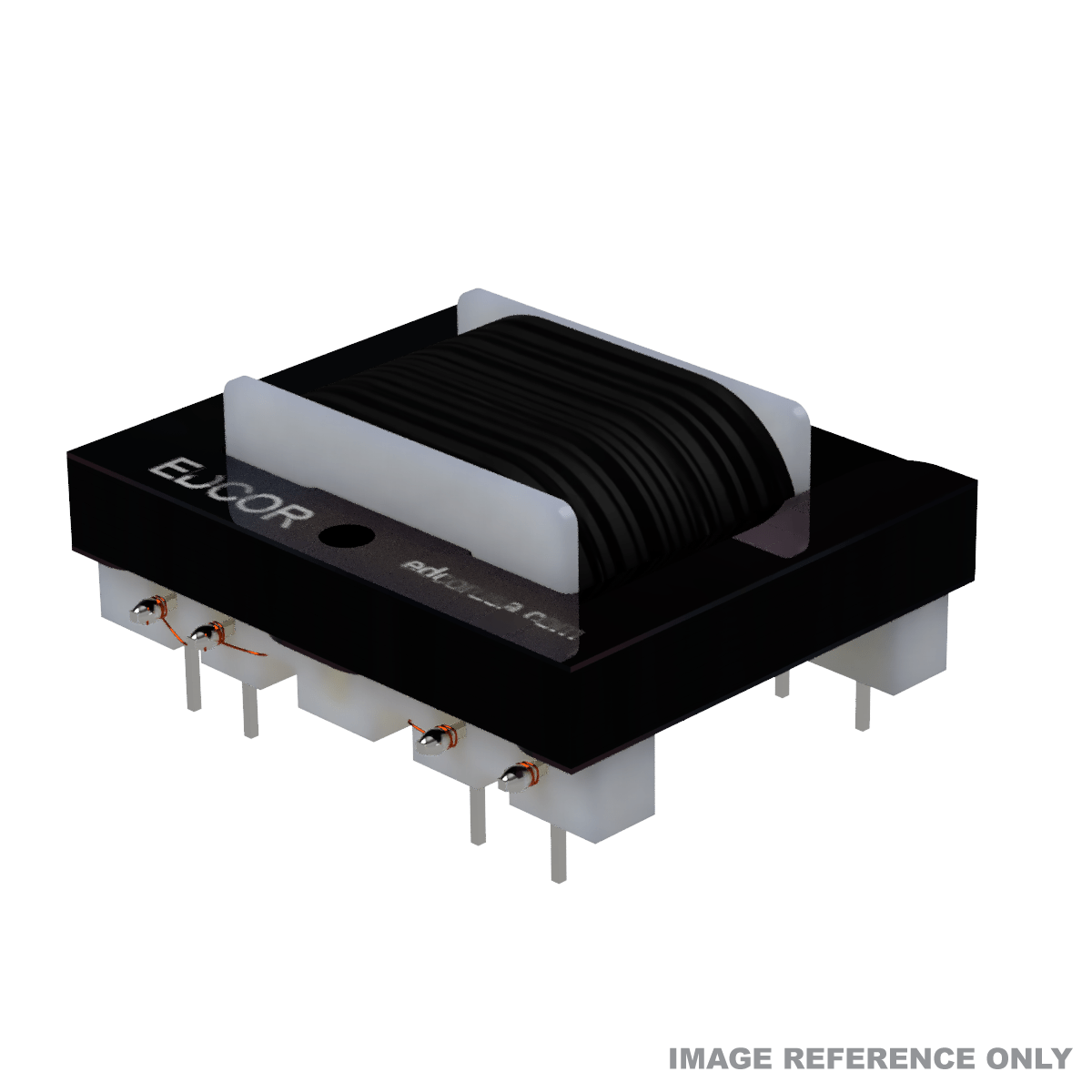 EDCOR EI050 x 0.25 in. 8 pin printed circuit board (PCB) through hold mounted transformer - Reference image