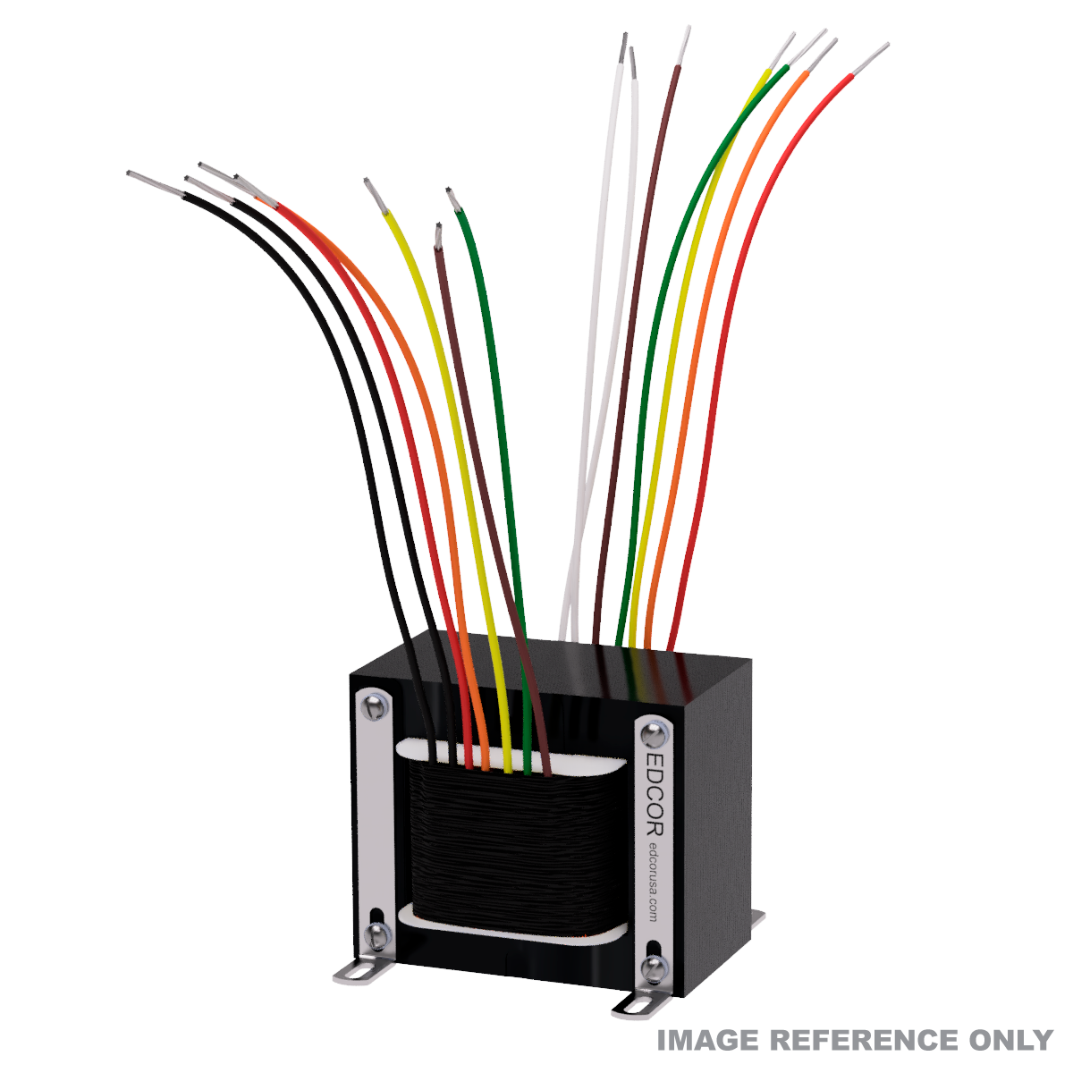 EDCOR EI150 x 2.5 in. horizontal transformer with brackets - Reference image