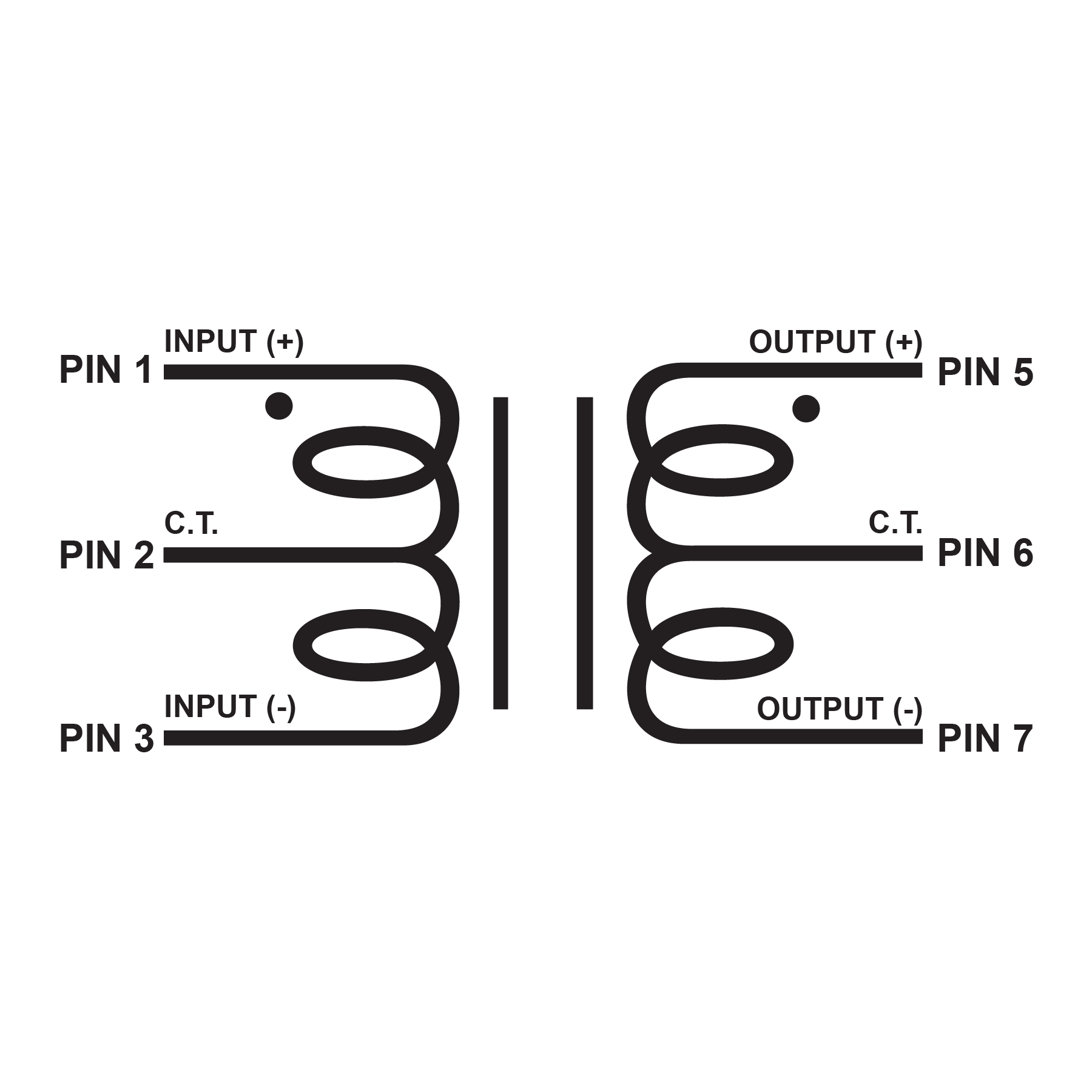 COM 200mW Series - Communication audio/signal matching transformer.