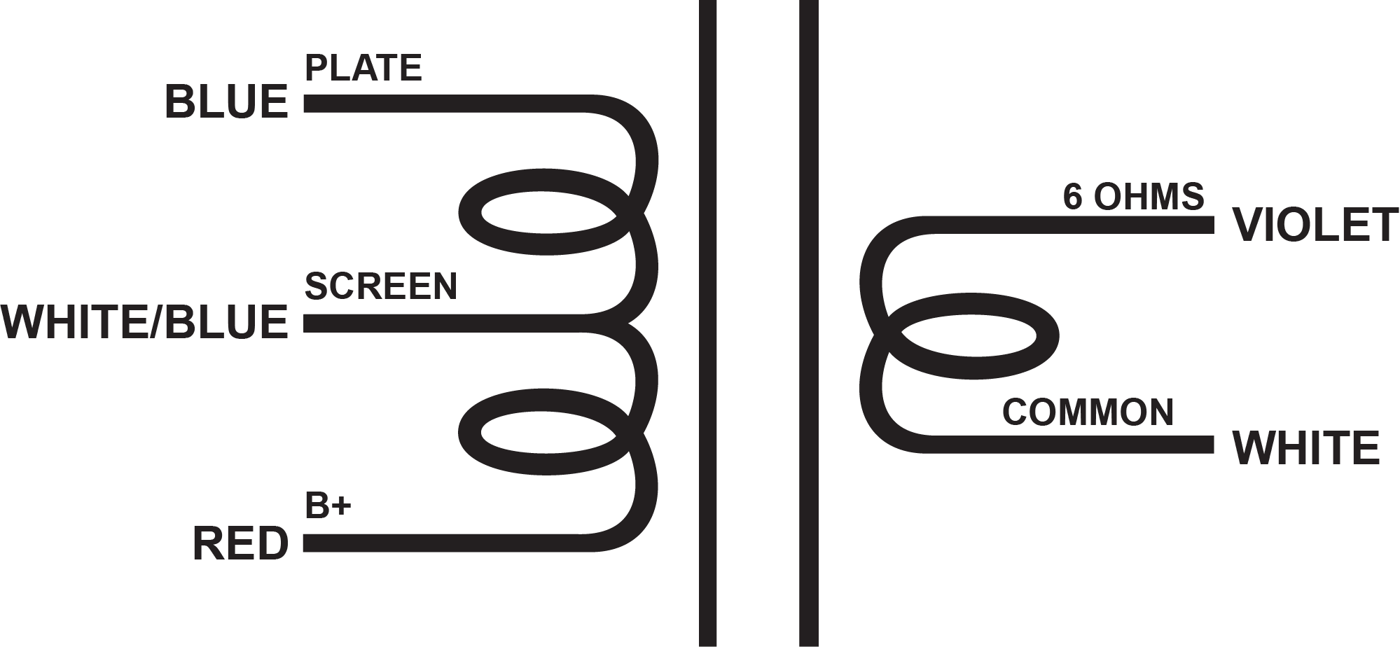 EDCOR Single Ended Output Transformers GXSE15-1.7K - 15W, 1.7K Ohms single ended guitar tube output transformer. 6 Ω