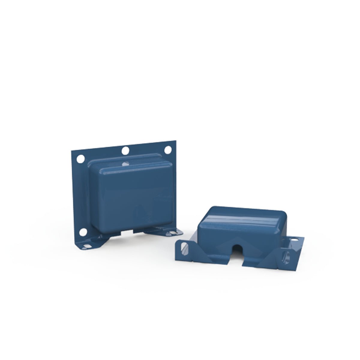 EDCOR End Bells Horizontal End Bells for EI100 (1") Gentian Blue (RAL 5010)(Pair)