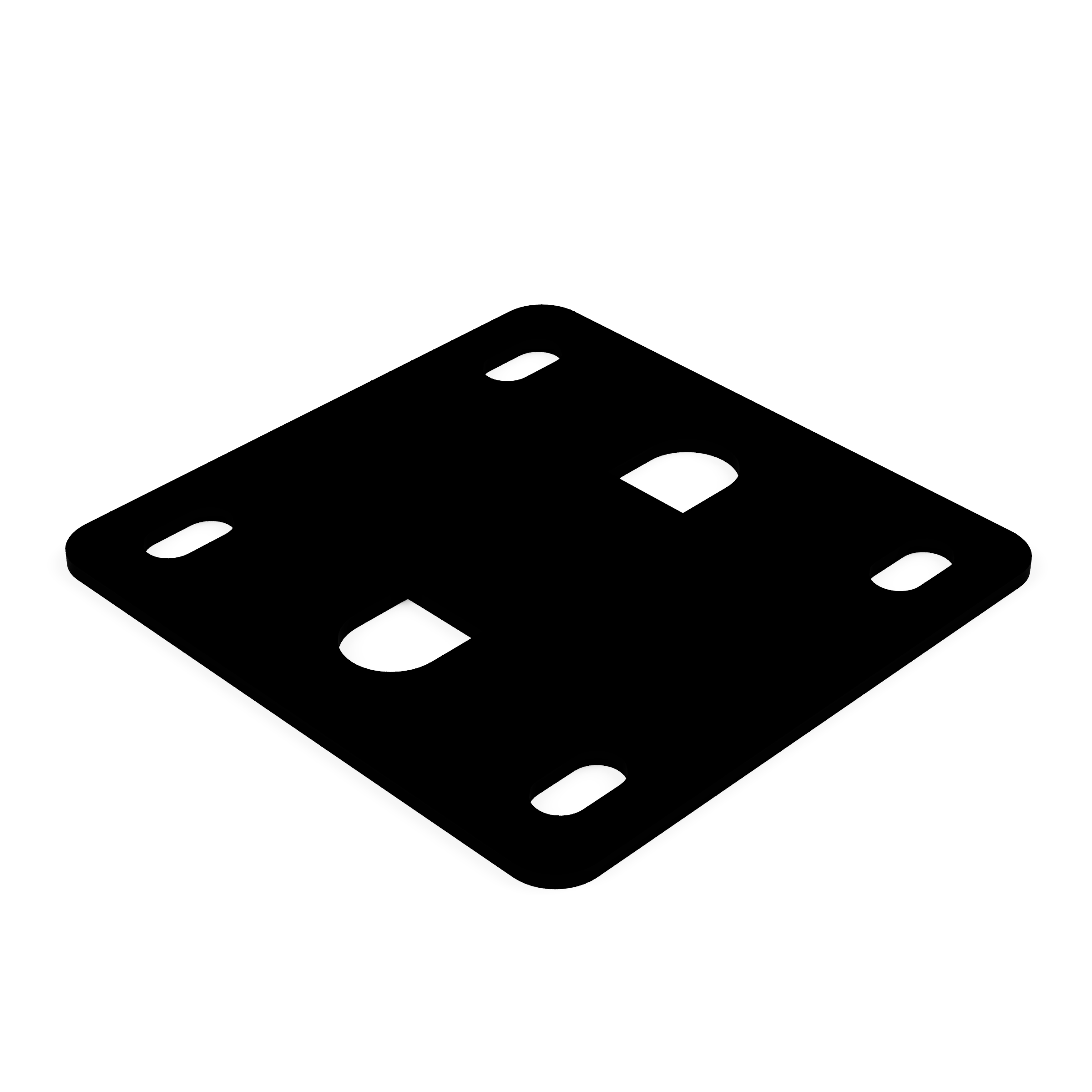 EDCOR Insulator EI100 x 1" Vertical End Bell Mounting Pad/Insulator