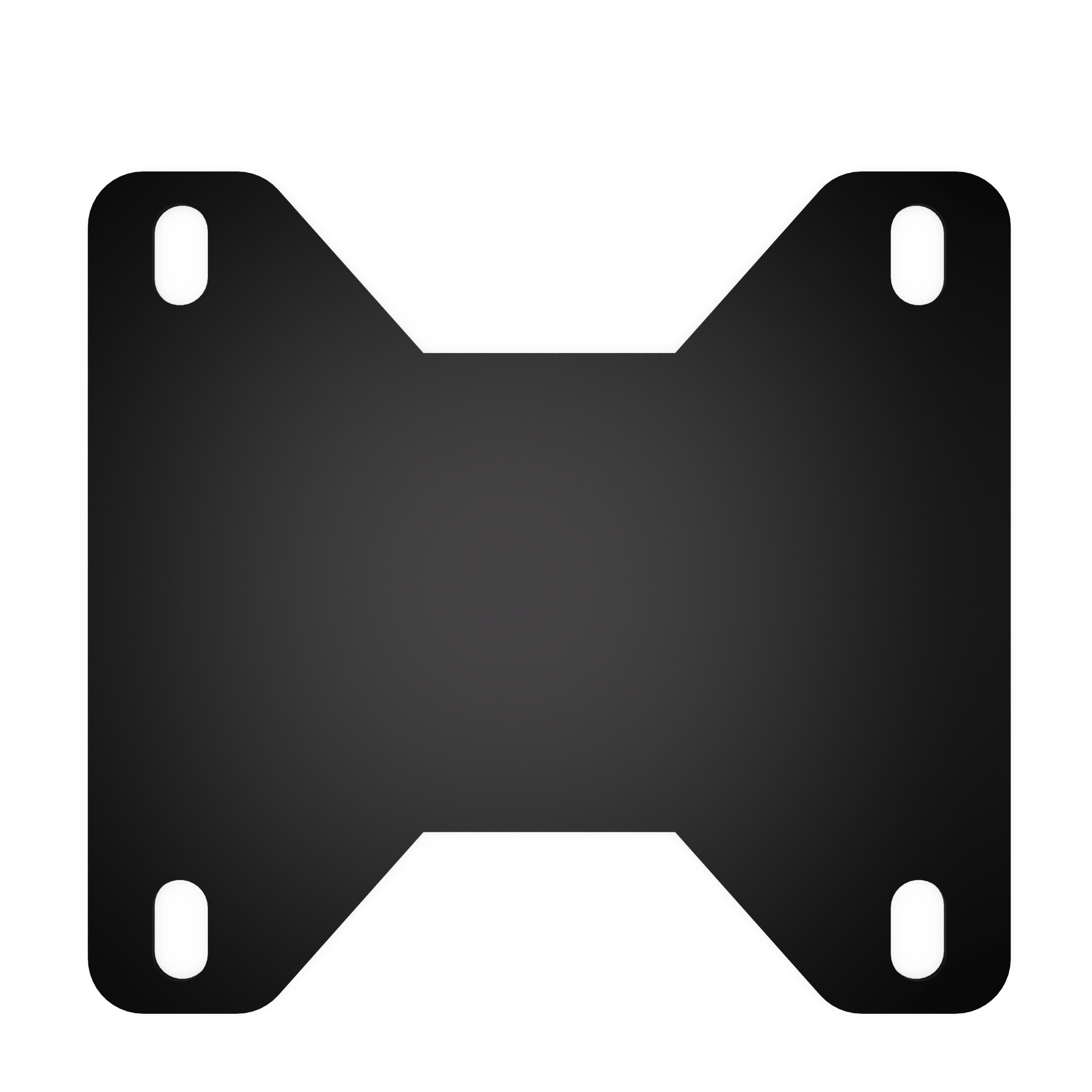 EDCOR Insulator EI100 x 1 1/2" Horizontal End Bell Mounting Pad/Insulator