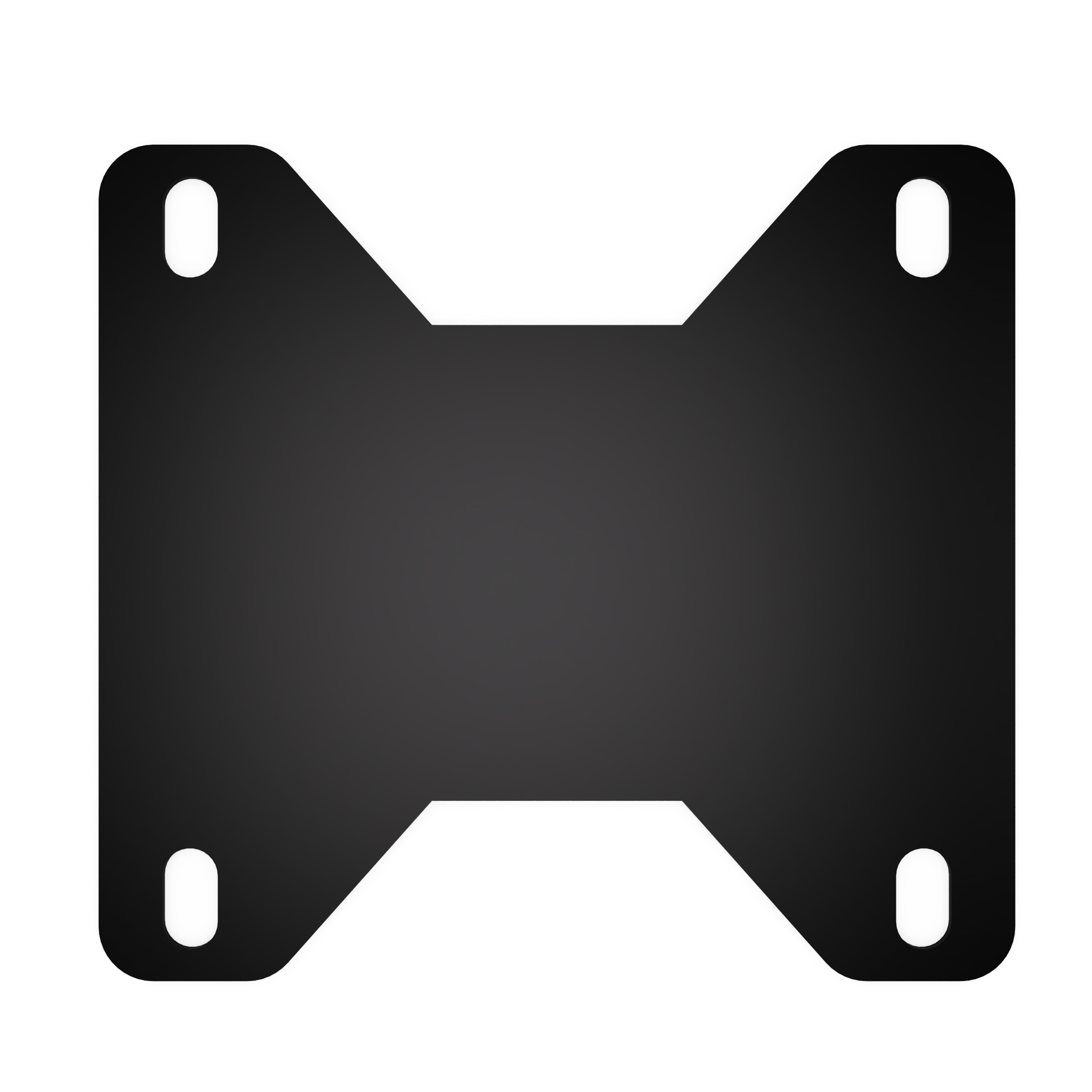 EDCOR Insulator EI100 x 2" Horizontal End Bell Mounting Pad/Insulator