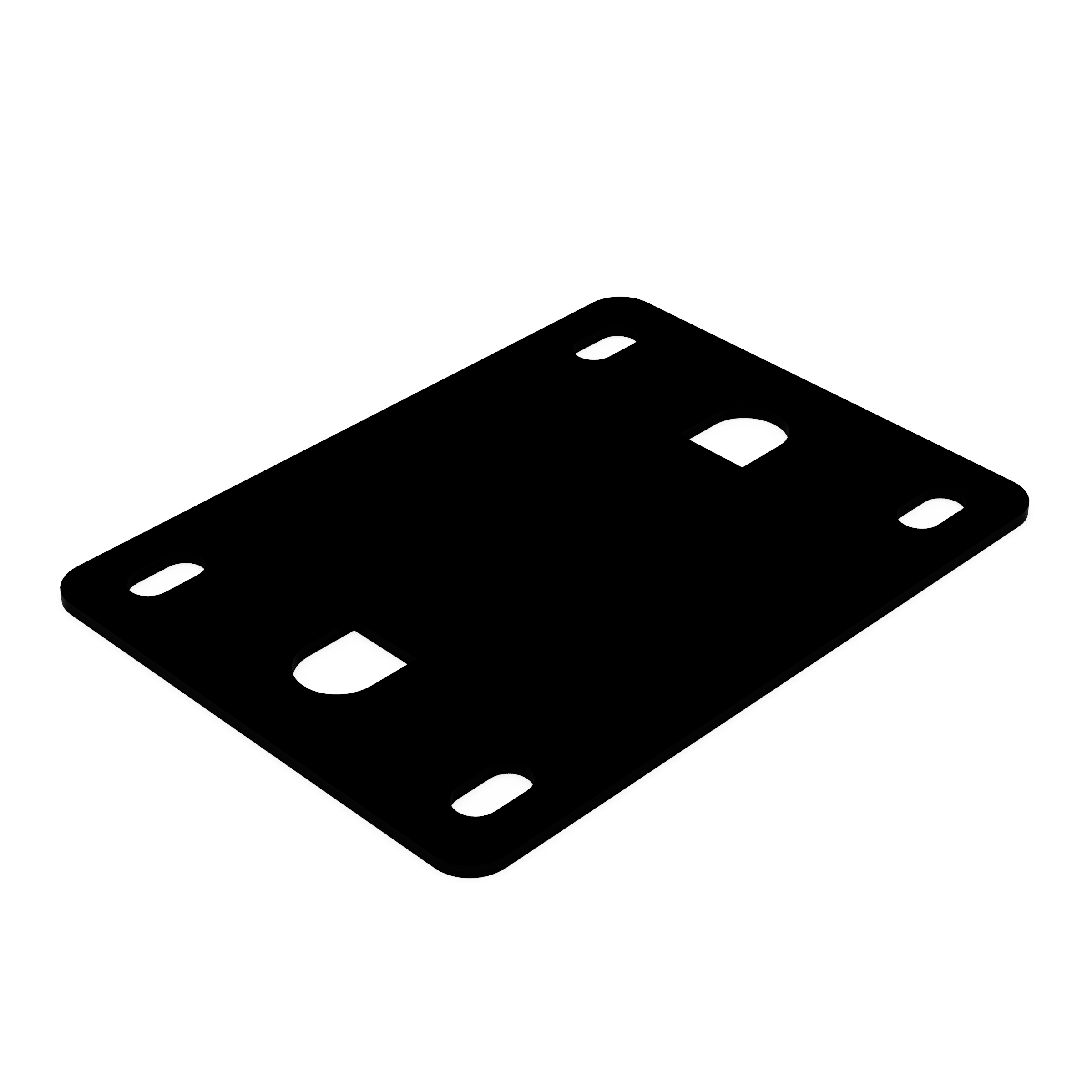 EDCOR Insulator EI100 x 2" Vertical End Bell Mounting Pad/Insulator