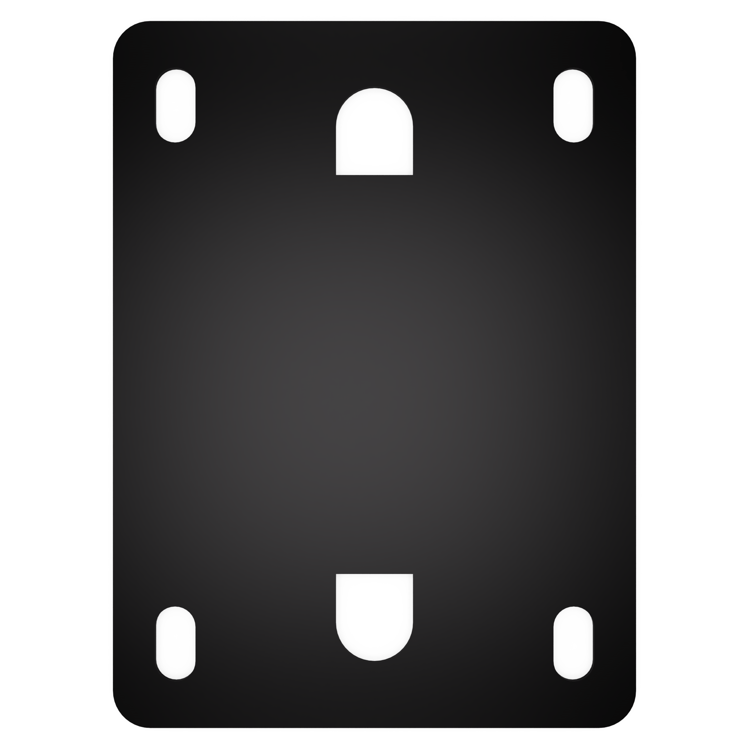 EDCOR Insulator EI100 x 2" Vertical End Bell Mounting Pad/Insulator