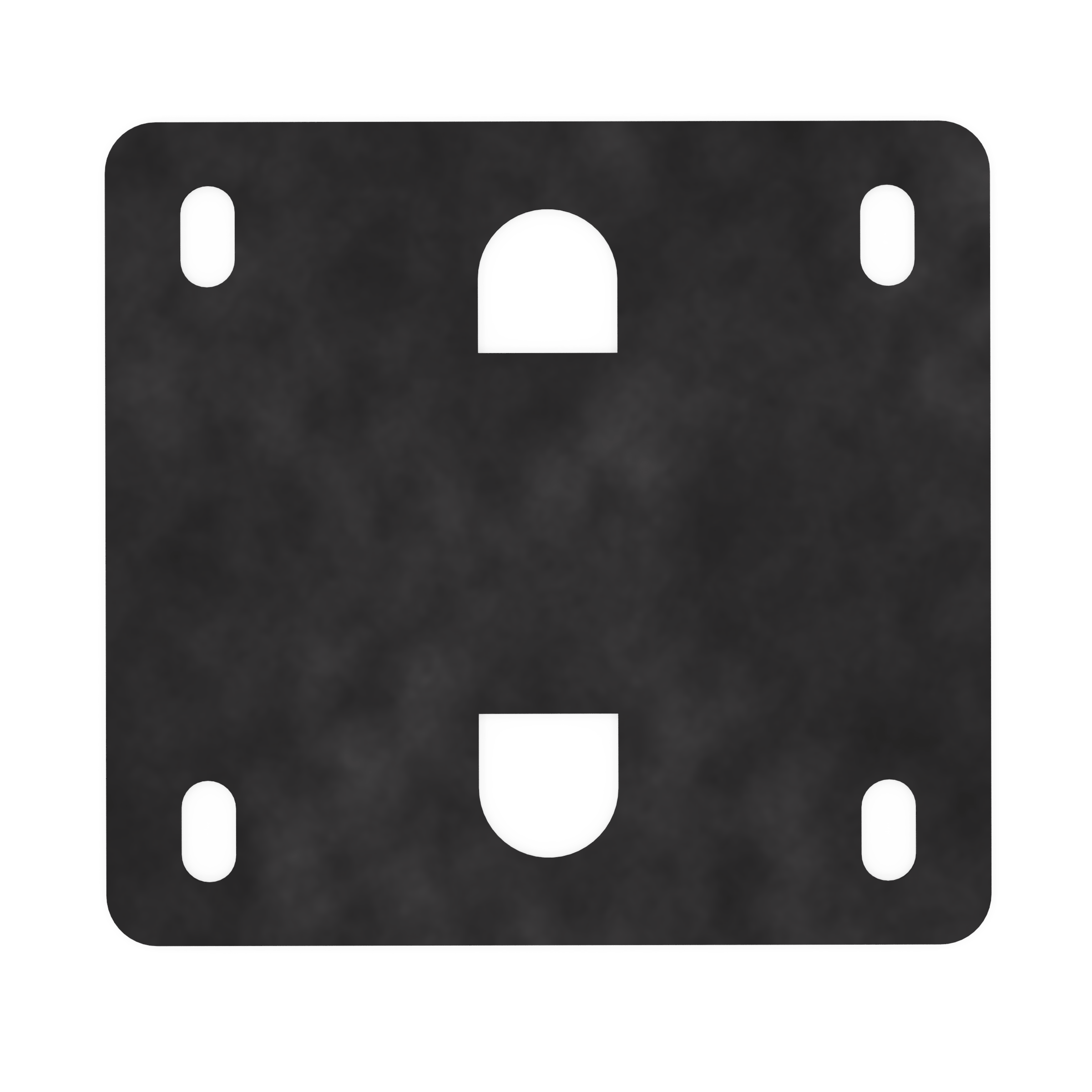 EDCOR Insulator EI125 x 1 1/4" Vertical End Bell Mounting Pad/Insulator