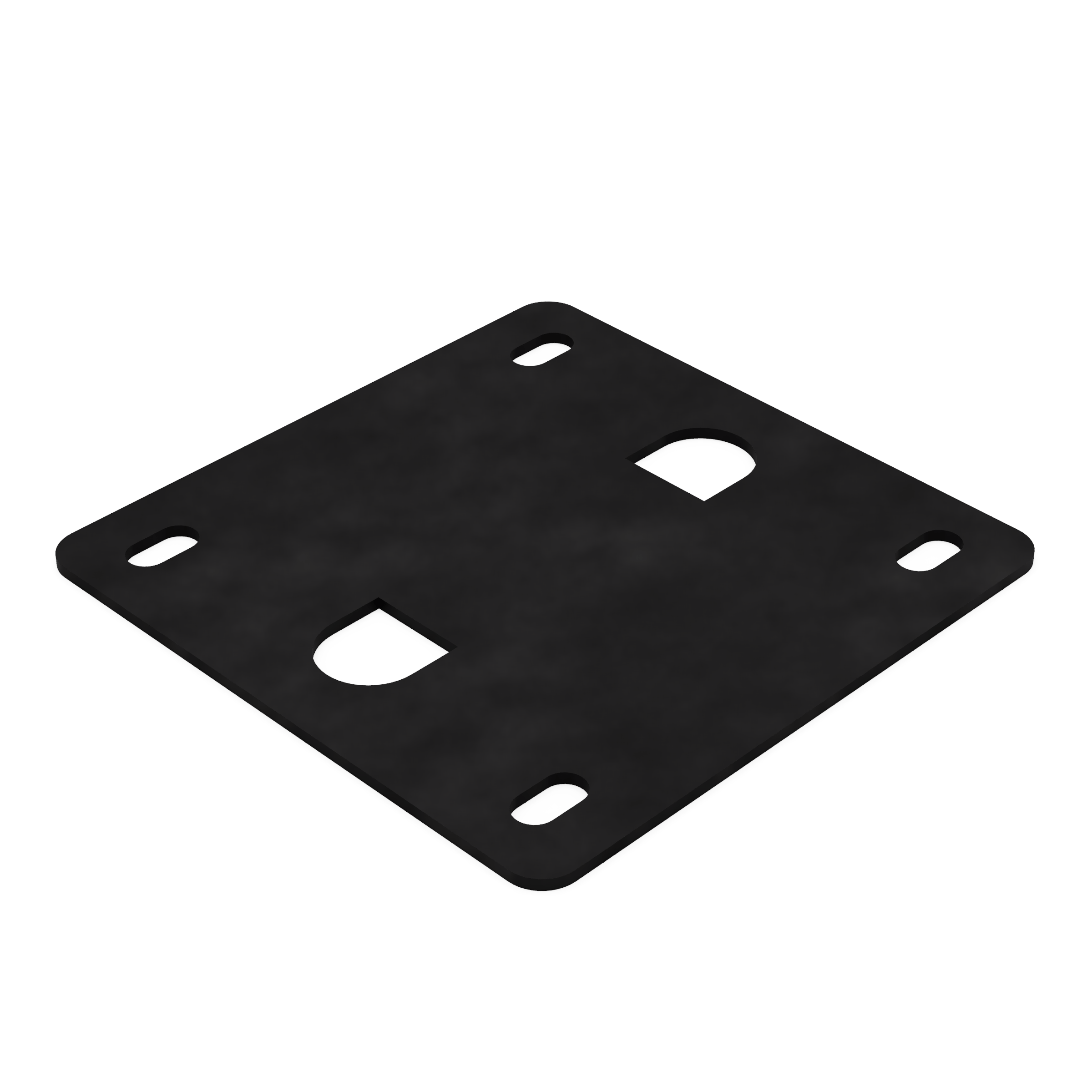 EDCOR Insulator EI125 x 1 1/2" Vertical End Bell Mounting Pad/Insulator