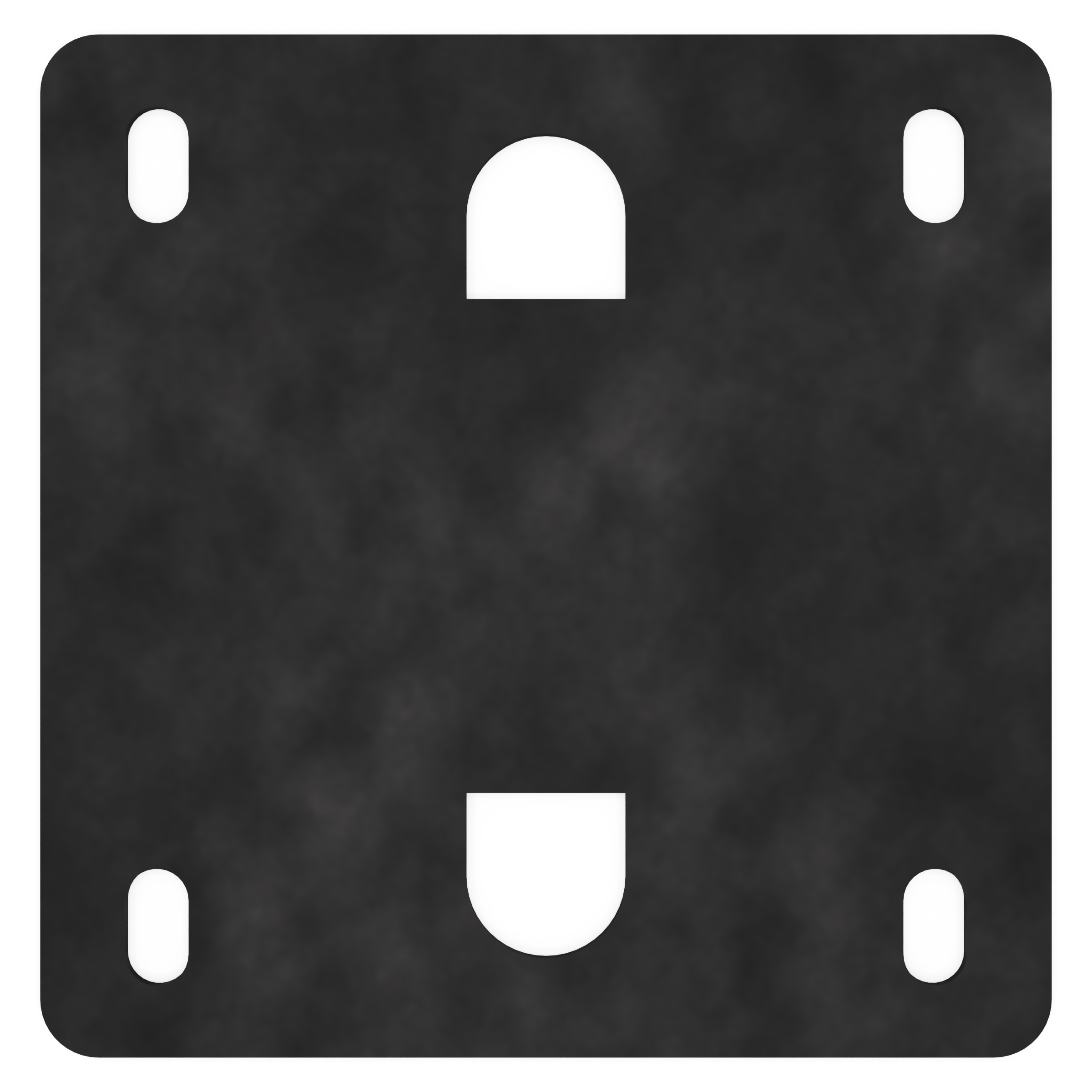 EDCOR Insulator EI125 x 1 1/2" Vertical End Bell Mounting Pad/Insulator