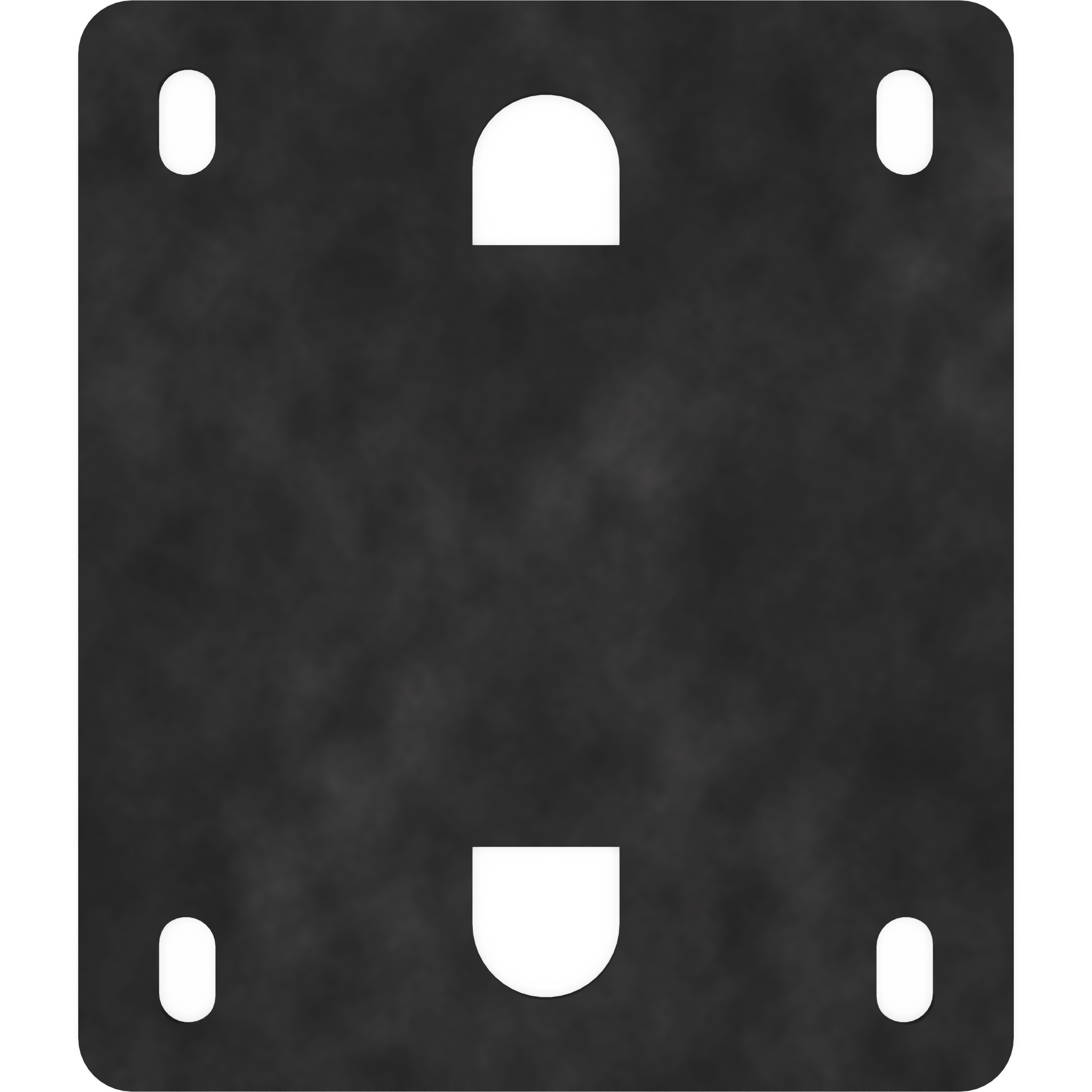 EDCOR Insulator EI125 x 2" Vertical End Bell Mounting Pad/Insulator