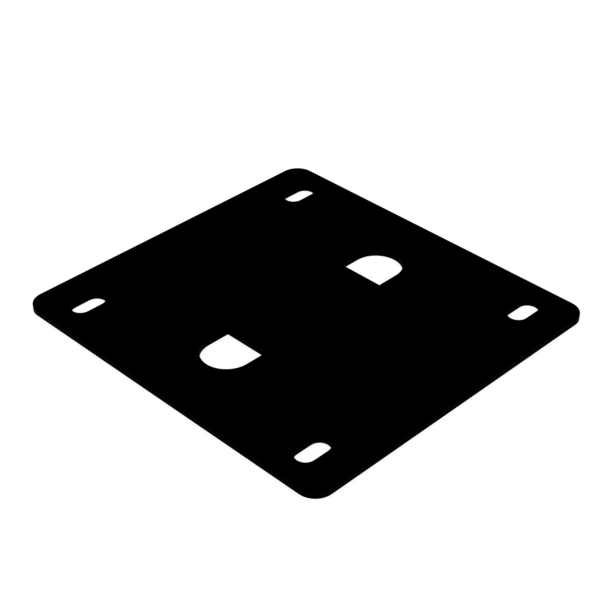 EDCOR Insulator EI150 x 1 1/2" Vertical End Bell Mounting Pad/Insulator