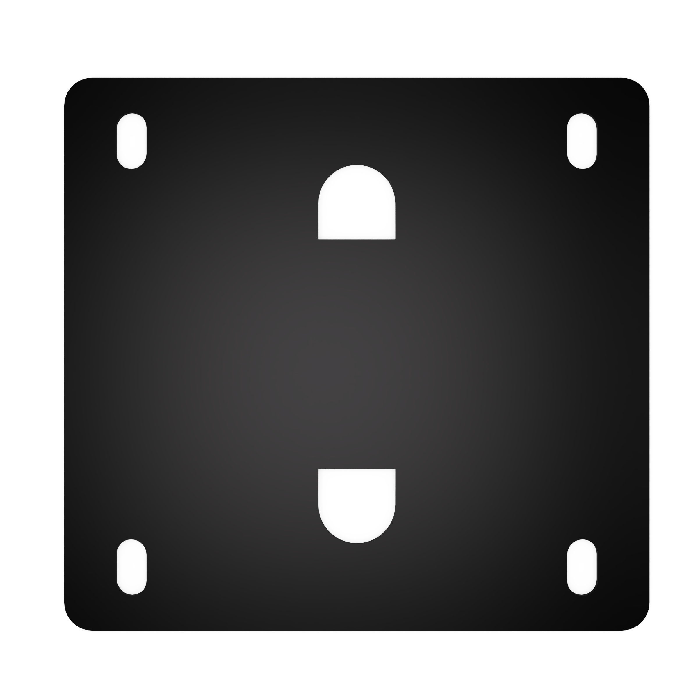 EDCOR Insulator EI150 x 1 1/2" Vertical End Bell Mounting Pad/Insulator