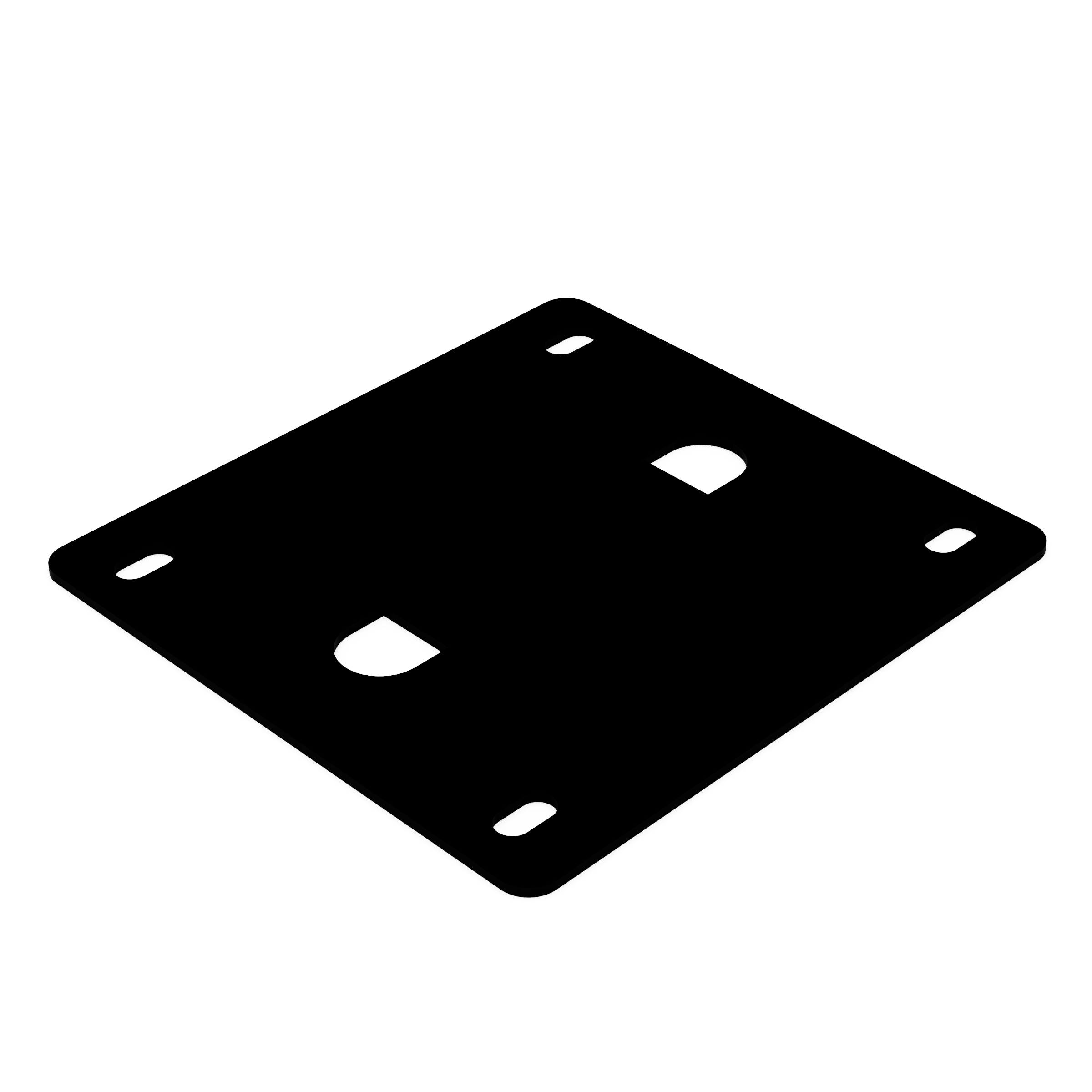 EDCOR Insulator EI150 x 2" Vertical End Bell Mounting Pad/Insulator