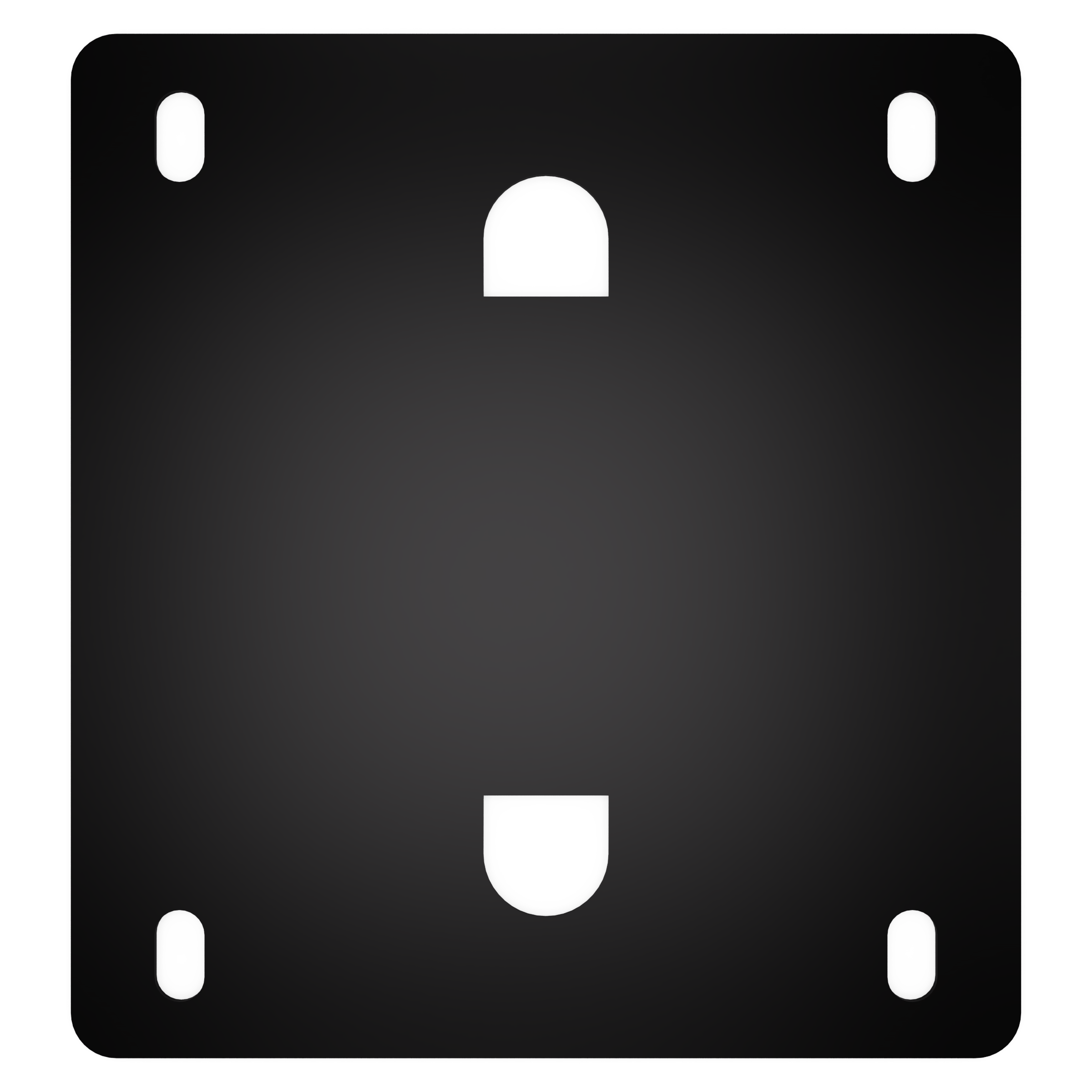 EDCOR Insulator EI150 x 2" Vertical End Bell Mounting Pad/Insulator