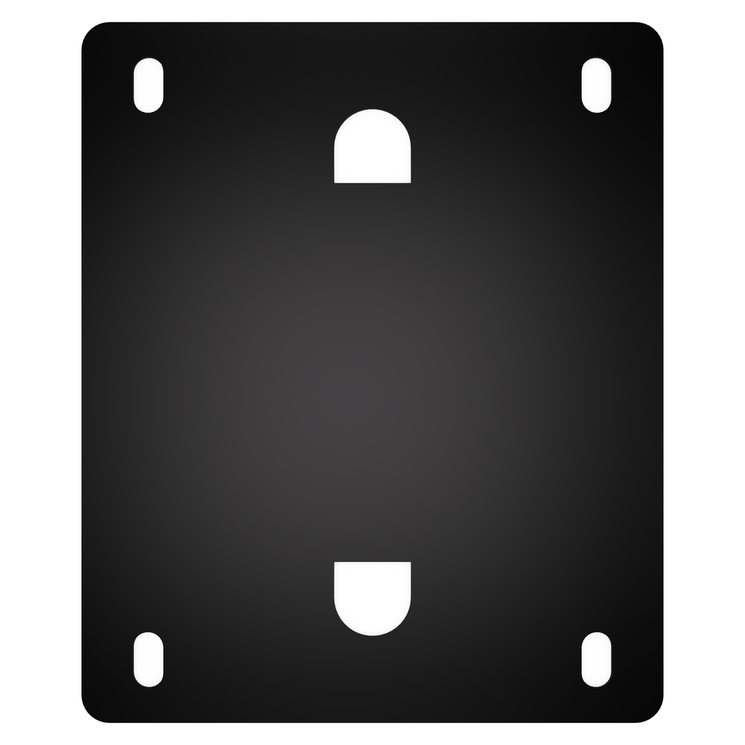 EDCOR Insulator EI150 x 2 1/2" Vertical End Bell Mounting Pad/Insulator