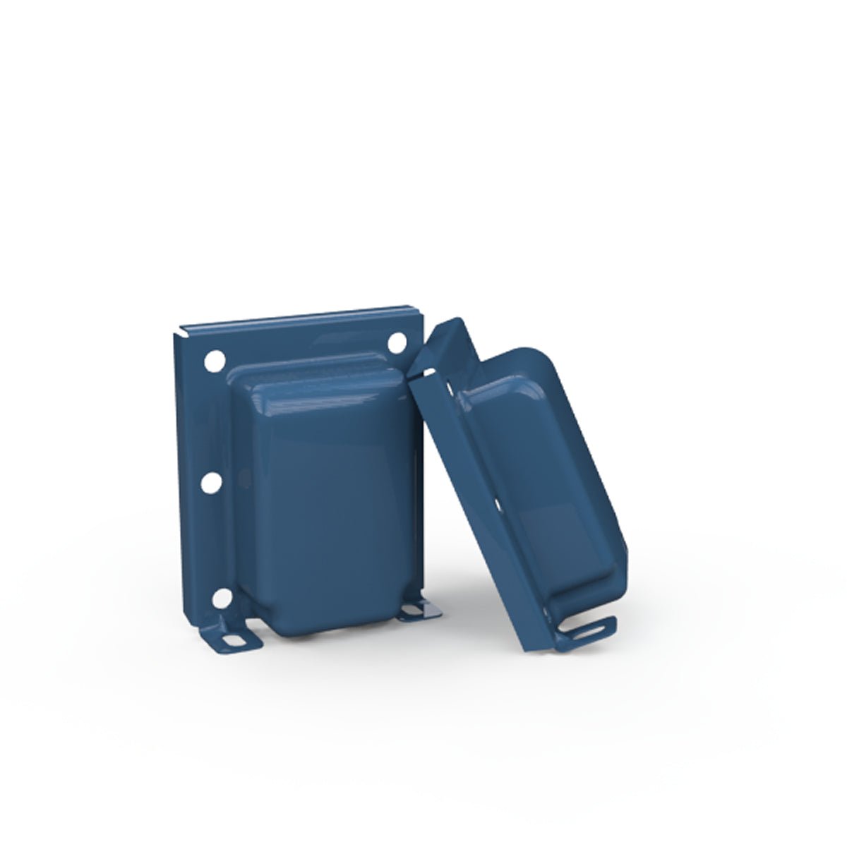 EDCOR End Bells Vertical End Bells for EI100 (1") Gentian Blue (RAL 5010)(Pair)