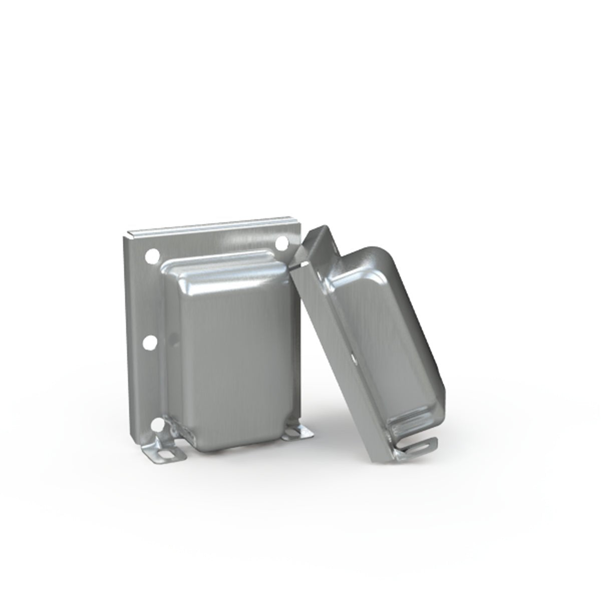 EDCOR End Bells Vertical End Bells for EI100 (1") Zinc Plated (Pair)