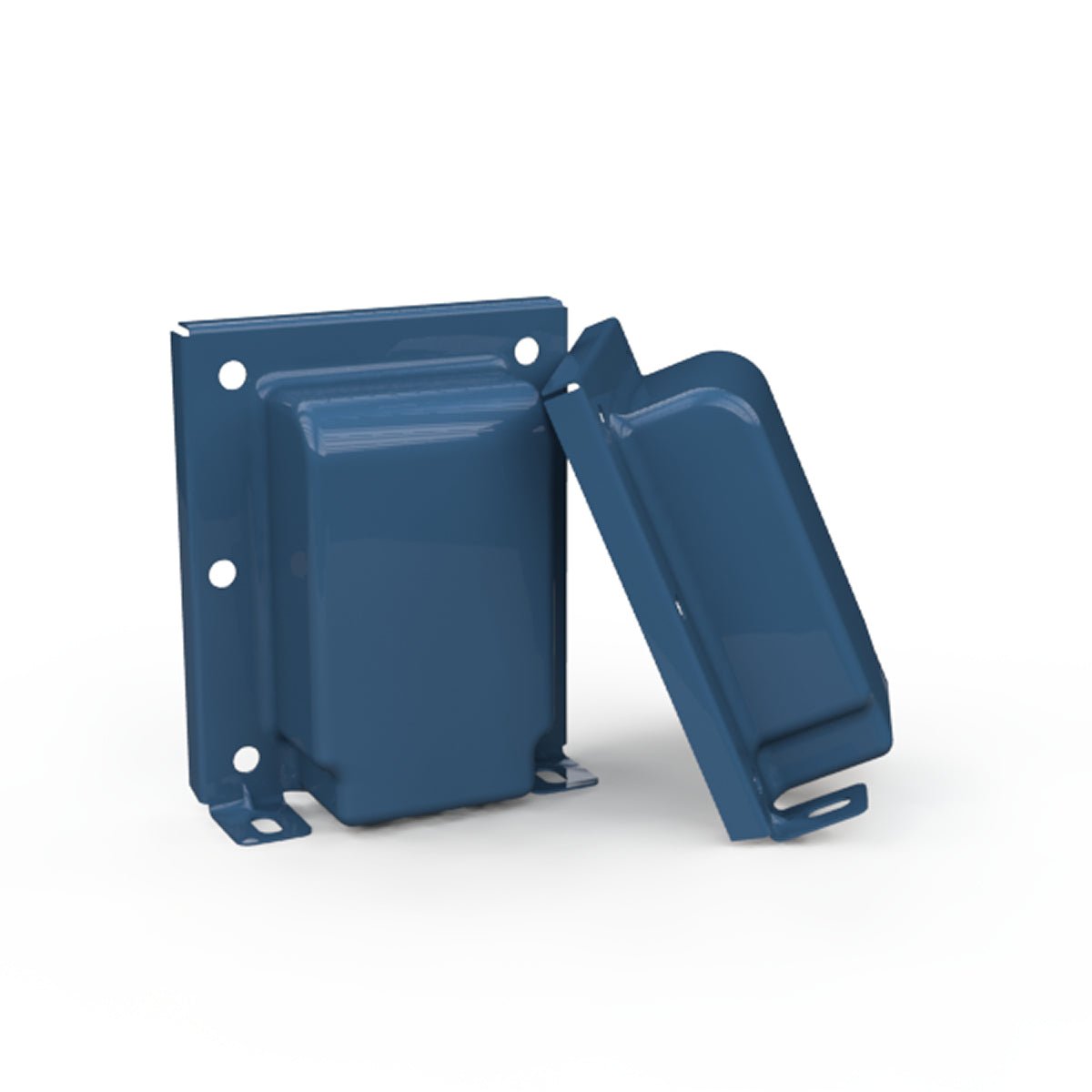 EDCOR End Bells Vertical End Bells for EI125 (1-1/4") Gentian Blue (RAL 5010)(Pair)