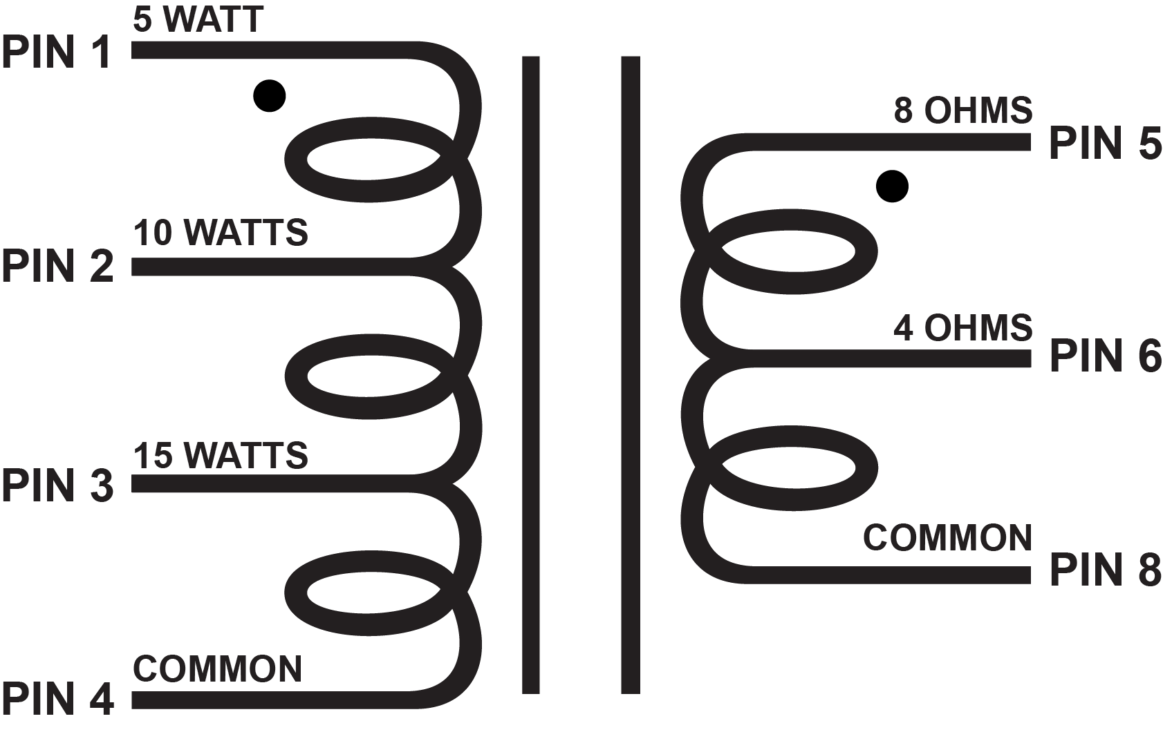 EDCOR Speaker Distribution WS15 - 15W speaker side audio distribution transformer.