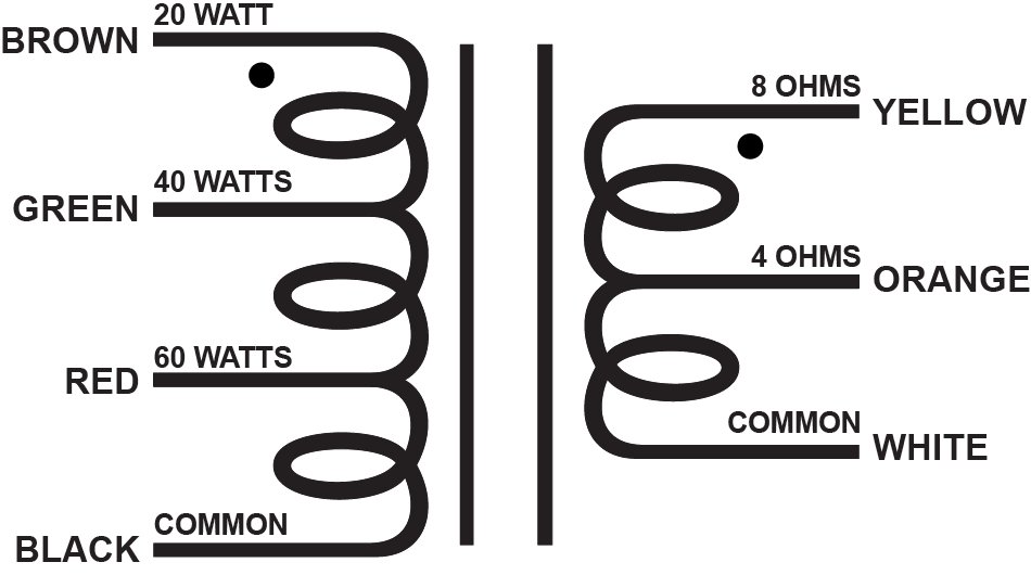 EDCOR Speaker Distribution WS60 - 60W speaker side audio distribution transformer.