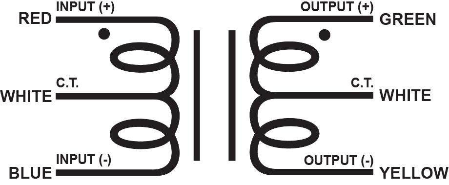 EDCOR Audio Matcher XSM-LD Series - 2-1/2W balanced or unbalanced line matching transformers.