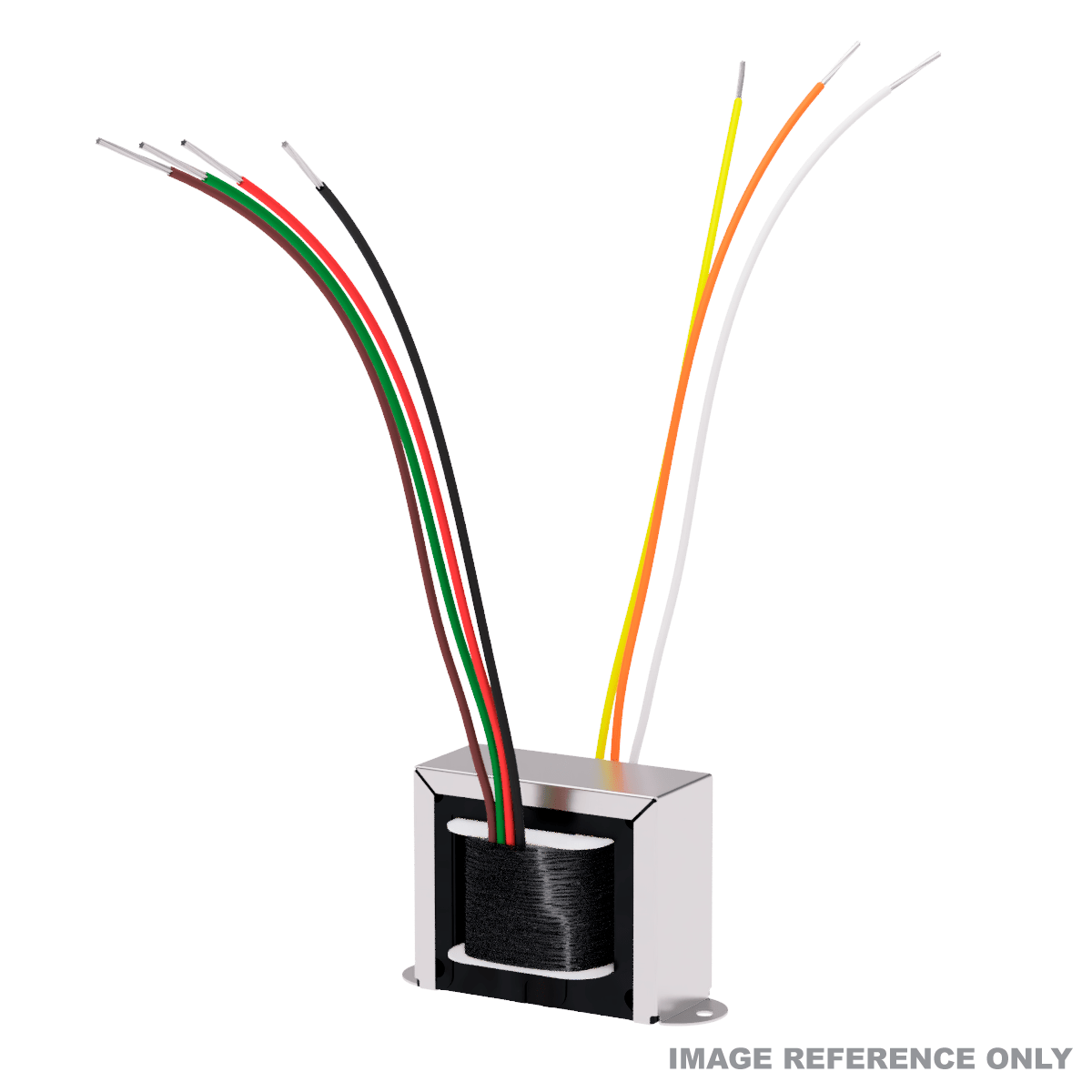 EDCOR EI100 x 1.25 in. horizontal transformer with zinc plated channel/frame - Reference image