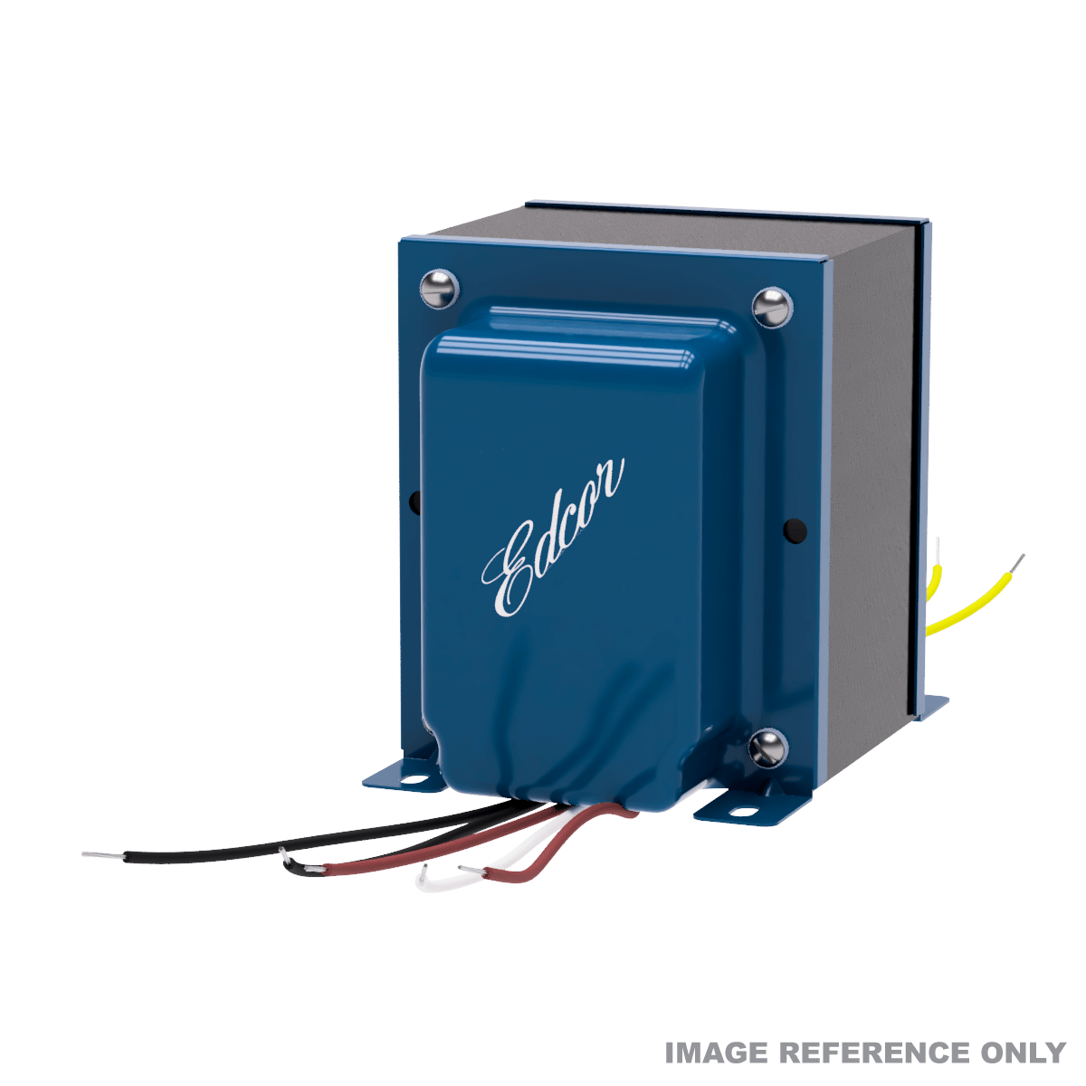 EDCOR EI150 x 3 in. vertical transformer with blue end bells reference image