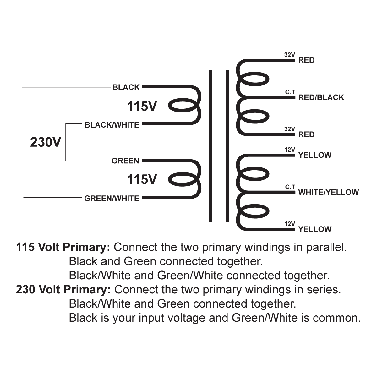 EDCOR XPWR053-115/230 Schematic
