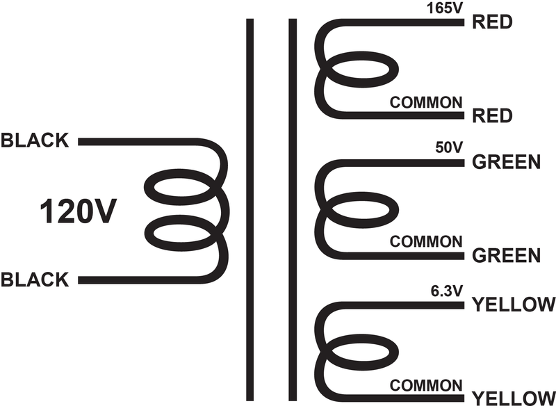 XPWR070 - 165V@1A, 50V@100mA & 6.3V@6A