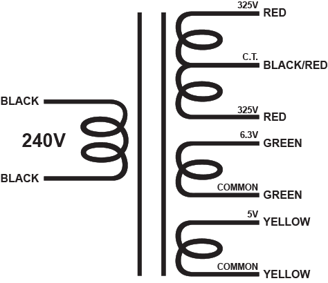 XPWR283 - 650V (325-0-325)@100mA CT, 6.3V@2.25A & 5V@3A.
